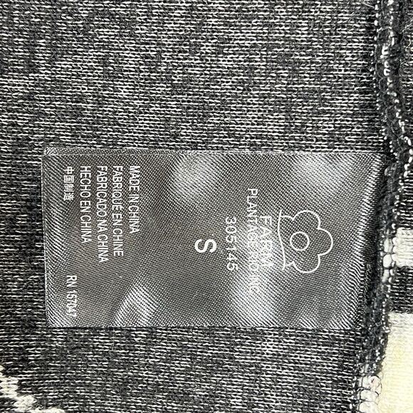 Farm Rio X Smiley Long Cardigan Women’s Small Oversized Black White - Teddy - Picture 11 of 12